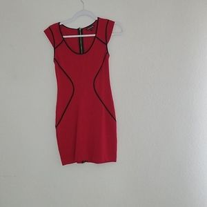 Red cocktail dress